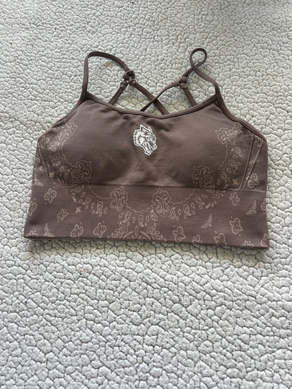 Darc Sport Everson Seamless Sports Bra. Mojave Brown . No size tag see pictures